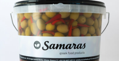 Stuffed Olives with Piri Piri in horeca packaging