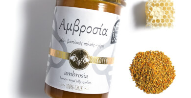 Ambrosia (honey, pollen, royal jelly)
