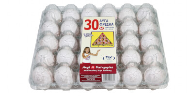 Αυγά Danopoulos Farm 53-63 γρ. (medium) 30αδα λευκά