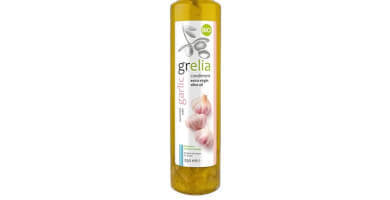 Gold Grelia Organic Extra Virgin Olive Oil with Organic Garlic