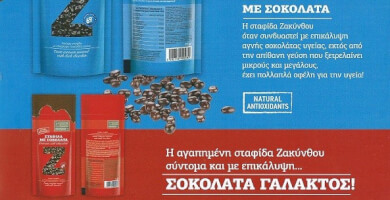 Σταφίδα Ζακύνθου με επικάλυψη σοκολάτα γάλακτος Φωτογραφία 