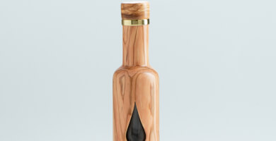 ΞΥΛΙΝΟ ΜΠΟΥΚΑΛΙ ΑΠΟ ΕΛΙΑ RIZA ZOE - 200 ML - ΣΧΕΔΙΟ ΣΤΑΓΟΝΑ Φωτογραφία 