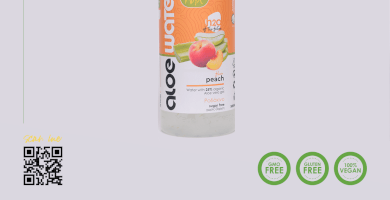 Νερό με αλόη | Γεύση ροδάκινο