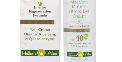 MIRACLE FACE & EYE ALOE VERA CREAM με συνένζυμο Q10, κολλαγόνο & υαλουρονικό οξύ