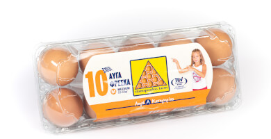 Ten eggs 53-63 gr. (medium) Danopoulos Farm