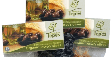 Organic olives in brine