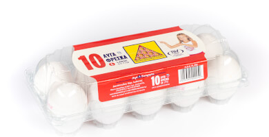 Αυγά Danopoulos Farm 63-73 γρ. (large) 10αδα λευκά