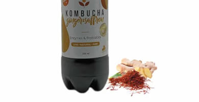 KOMBUCHA 0.5L WITH GINGER & SAFFRON FLAVOR