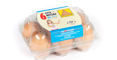 Half a dozen eggs up to 53 gr. (small) Danopoulos Farm
