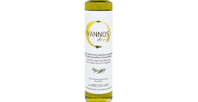 Pure olive oil infused with Rosemary Flavor, Glass Bottle 250ml