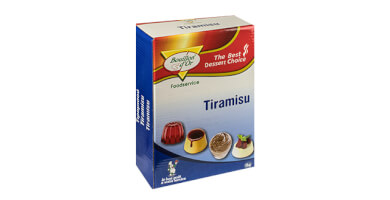 Tiramisu cream in powder