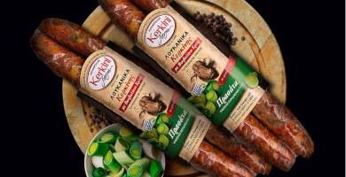 KERKINI FARM -Πρασάτα Λουκάνικα Κερκίνης  με Bουβαλίσιο κρέας - 300gr