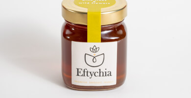 Organic honey from Pine trees and wild Flowers