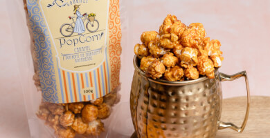 Caramelized popcorn