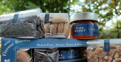Mini Flavour Booster Dried Fruit, Raisins, Honey & Walnuts.
