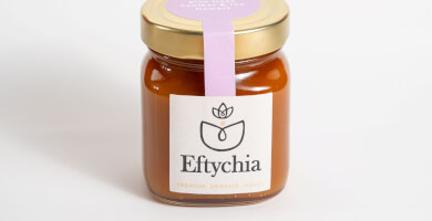 Organic honey from pine trees, ivy and heather flowers