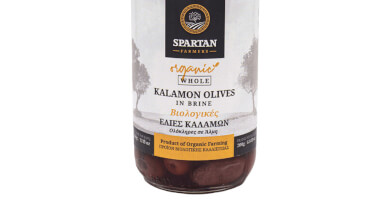 Spartan Farmers Organic Kalamata Olives in Brine (Whole)