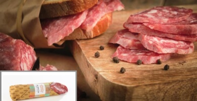 SALAME FELINO IGP PELATO META SV 300 GR
