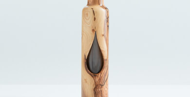 ΞΥΛΙΝΟ ΜΠΟΥΚΑΛΙ ΑΠΟ ΕΛΙΑ - 250 ML - ΣΧΕΔΙΟ ΣΤΑΓΟΝΑ Φωτογραφία 