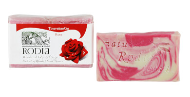 Olive oil soap scented with Rose.
