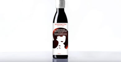 Σιρόπι Κορινθιακής σταφίδας με ξύδι και άρωμα φράουλας