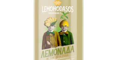 Lemonade with ginger and stevia