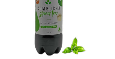 KOMBUCHA 0,5L ΜΕ ΓΕΥΣΗ ΠΡΑΣΙΝΟ ΤΣΑΪ