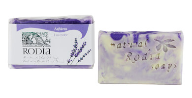 Olive oil soap with Lavender fragrance.