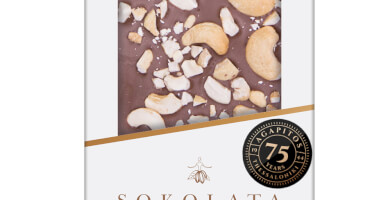 NO added SUGAR Milk Chocolate & Cashew Nuts