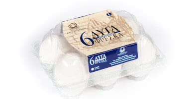 Αυγά ''Οικογένεια ΔΑΝΟΠΟΥΛΟΥ'' 63-73 γρ. (large) 6αδα λευκά