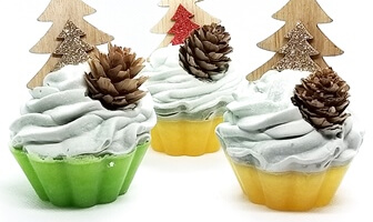 Vegetable Glycerin Soap and Olive Oil Cup Cakes