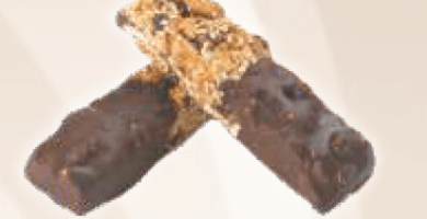 Cereal bar with chocolate