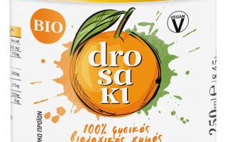 drosακι - 100% organic orange juice with 20% organic aloe vera