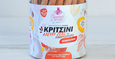ZEAS BREADSTICKS WITH FLAXSEED 0% SUGAR