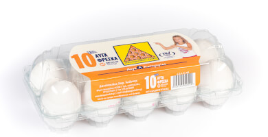 Αυγά Danopoulos Farm 53-63 γρ. (medium) 10αδα λευκά