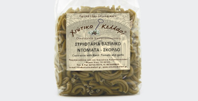 στριφτάρια με βασιλικό τομάτα σκόρδο