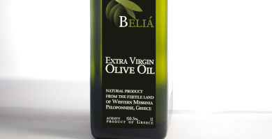 BELIÁ PREMIUM OLIVE OIL 1LT Marasca glass bottle