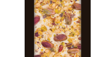 NO added SUGAR White Chocolate & Pistachios