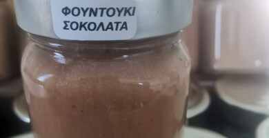 honey cream with hazelnut chocolate