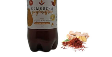 KOMBUCHA 1 L WITH GINGER & SAFFRON FLAVOR