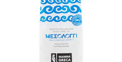 Fine sea salt from Messolonghi