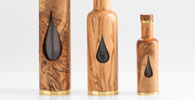 ΞΥΛΙΝΟ ΜΠΟΥΚΑΛΙ ΑΠΟ ΕΛΙΑ RIZA ZOE - 200 ML - ΣΧΕΔΙΟ ΣΤΑΓΟΝΑ Φωτογραφία 