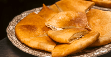 Traditional Greek Tyropitari with feta cheese Photo 
