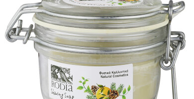 Shaving soap with a brush